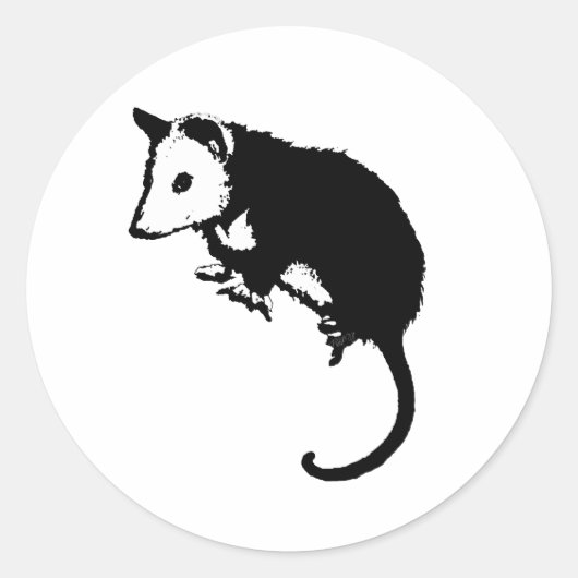 素晴らしいふくろねずみのふくろねずみ ラウンドシール (正面)
