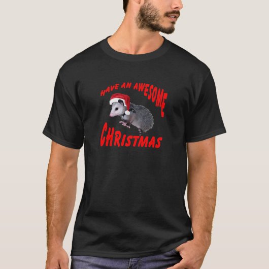 素晴らしいふくろねずみのクリスマス Tシャツ (正面)