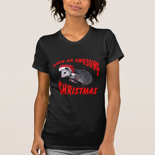 素晴らしいふくろねずみのクリスマス Tシャツ (正面)