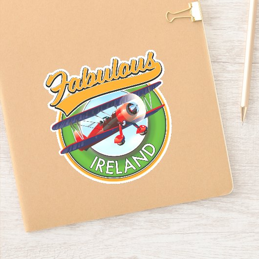 素晴らしいアイルランド旅行パッチ。 シール (ノートブック)