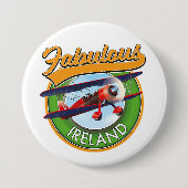 素晴らしいアイルランド旅行パッチ。 缶バッジ (正面)