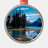 素晴らしいアウトドアの碧玉アルバータカナダを駐車して下さい メタルオーナメント (正面)