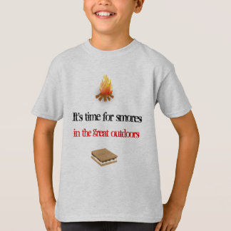 素晴らしいアウトドアのSmores Tシャツ