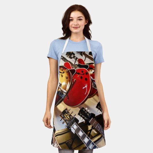 素晴らしいアコースティックギター エプロン (着用した状態)