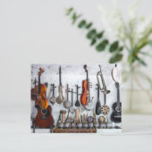 素晴らしいアコースティックギター ポストカード (スタンド正面)