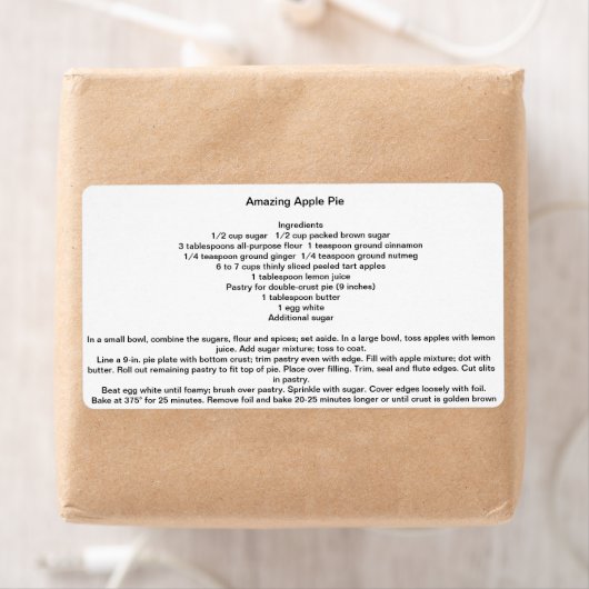 素晴らしいアップルパイ ラベル (インサイチュ)
