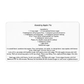 素晴らしいアップルパイ ラベル (正面)