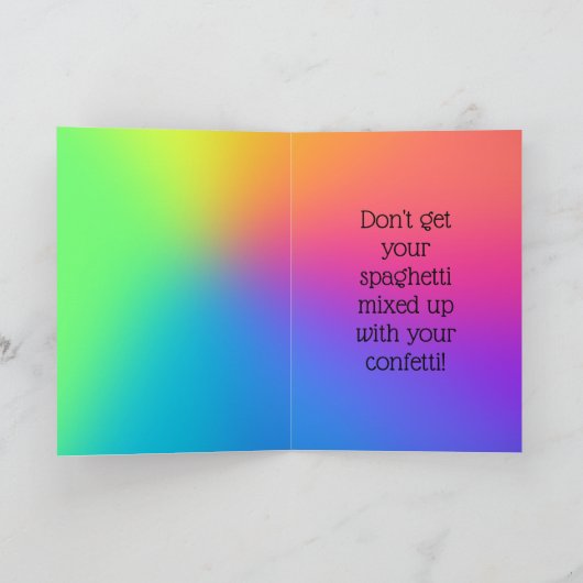 "素晴らしいアドバイス" ユーモアカード カード (内部)