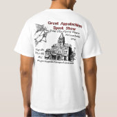 素晴らしいアパラチア山脈の幽霊ショーのワイシャツ Tシャツ (裏面)