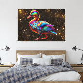 素晴らしいアヒル キャンバスプリント (インサイチュ (寝室))