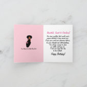 素晴らしいアフリカンアメリカン・レディ誕生日 カード (内部)