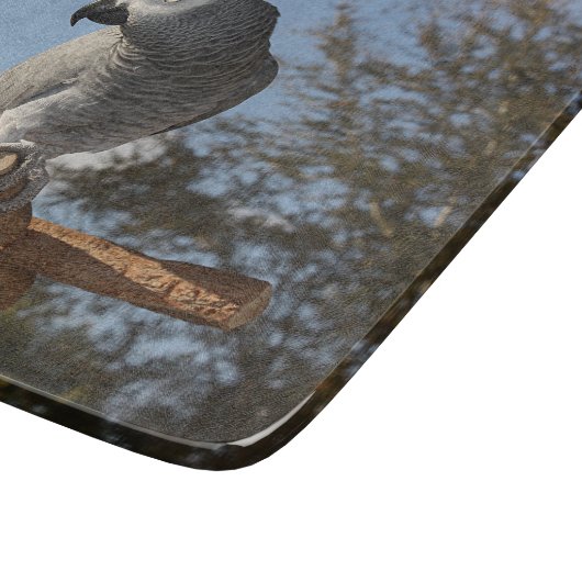 素晴らしいアフリカ灰色のオウム カッティングボード (角)