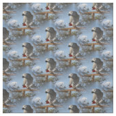 素晴らしいアフリカ灰色のオウム ファブリック (見本)