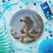 素晴らしいアフリカ灰色のオウム ペーパープレート (パーティー)