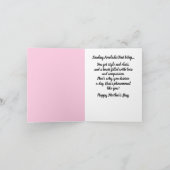 素晴らしいアフリカ系アメリカ人女性の母の日のカード カード (内部)