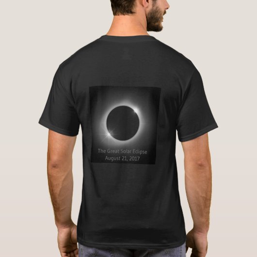 素晴らしいアメリカの日食のTシャツ Tシャツ (裏面)