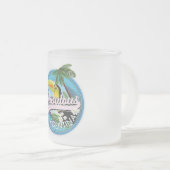 素晴らしいアルゼンチンのロゴのはがきを探る フロストグラスマグカップ (正面右)