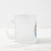 素晴らしいアルゼンチンのロゴのはがきを探る フロストグラスマグカップ (左)