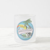 素晴らしいアルゼンチンのロゴのはがきを探る フロストグラスマグカップ (中央)