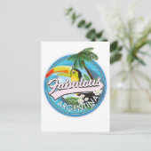 素晴らしいアルゼンチンのロゴを探る ポストカード (スタンド正面)