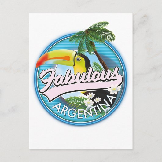 素晴らしいアルゼンチンのロゴを探る ポストカード (正面)