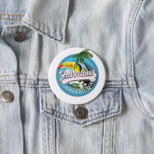 素晴らしいアルゼンチンのロゴを探る 缶バッジ (インサイチュ)