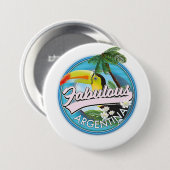 素晴らしいアルゼンチンのロゴを探索 缶バッジ (正面&裏面)