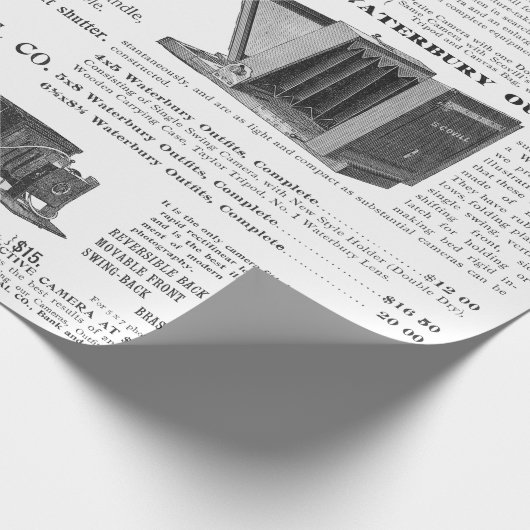 素晴らしいアンティークカメラフォトグラファー写真 ラッピングペーパー (角)