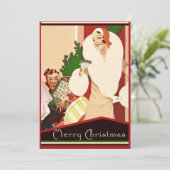 素晴らしいアールデコメリークリスマス シーズンカード (スタンド正面)