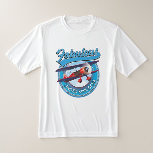 素晴らしいイギリス旅行のパッチ Tシャツ (レイダウン)