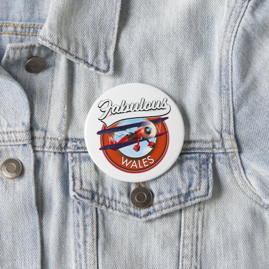 素晴らしいウェールズのレトロスタイル旅行パッチ 缶バッジ (インサイチュ)