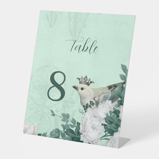 素晴らしいエレガント花 台座サイン (正面)