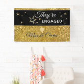 素晴らしいエンゲージメントパーティーのパーソナライズバナー 横断幕 (インサイチュ)