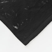 素晴らしいオオカミの白黒の葉私たち一人 フリースブランケット (角)