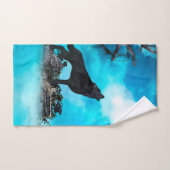 素晴らしいオオカミ バスタオルセット (ハンドタオル)