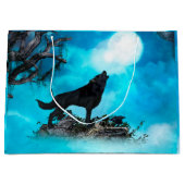 素晴らしいオオカミ ラージペーパーバッグ (正面)