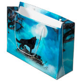 素晴らしいオオカミ ラージペーパーバッグ (正面アングル)