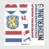 素晴らしいオランダが国のシンボルを形作る シール (シート)