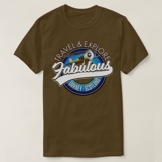 素晴らしいオークニー・スコッツランドを探索する Tシャツ (デザイン正面)