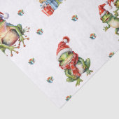 素晴らしいカエルのクリスマスホリデーオンホワイト 薄葉紙 (詳細)