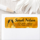 素晴らしいカッコいいスパークリー金ゴールドラベル ラベル (インサイチュ)