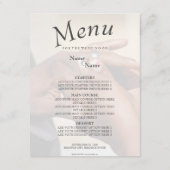 素晴らしいカップル結婚ポークリングや輪の手 エンクロージャーカード (裏面)