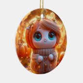 素晴らしいカボチャの子供 セラミックオーナメント (右)