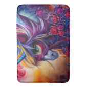 素晴らしいカラフルユニコーン バスマット (正面縦)