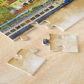 素晴らしいカラフルヴィンテージロマンス旅行 ジグソーパズル (側面)