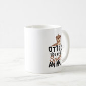 素晴らしいカワウソは私の精神のアニマルプリントです コーヒーマグカップ (正面右)