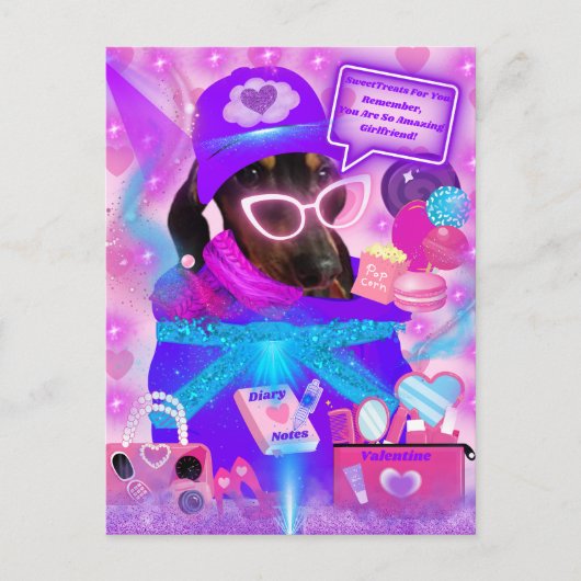 素晴らしいガールフレンドのはがき ポストカード (正面)