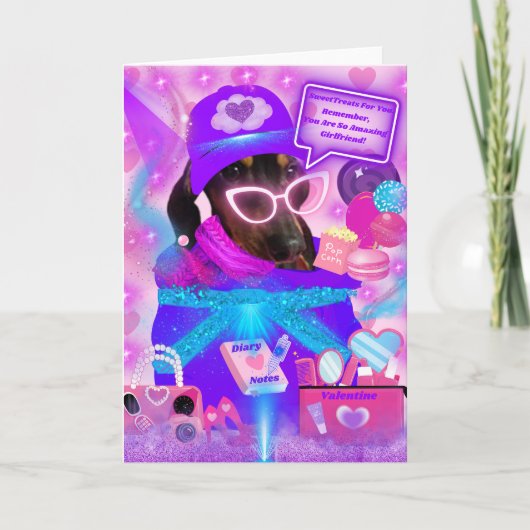 素晴らしいガールフレンドのグリーティングカード ノートカード (正面)