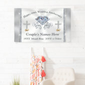 素晴らしいキリスト教のダイヤモンド第60記念日の旗 横断幕 (インサイチュ)