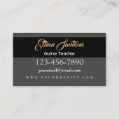 素晴らしいギター 名刺 (裏面)